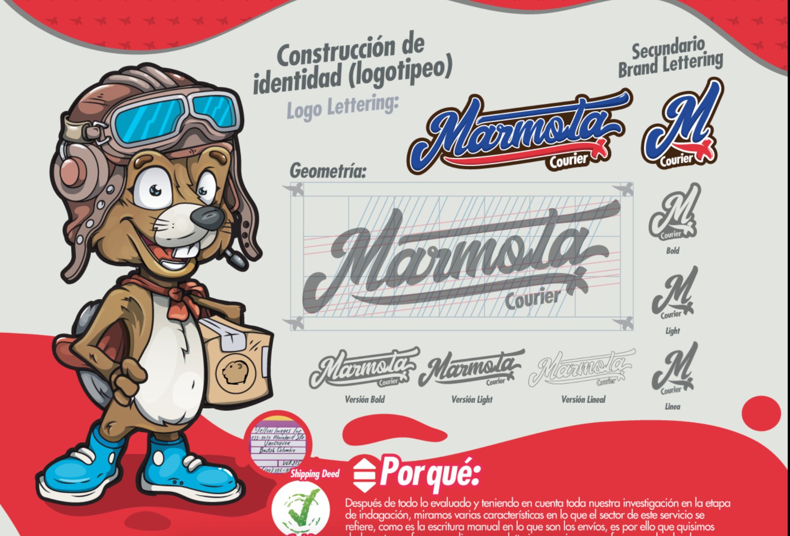 Marmota X mascot logo